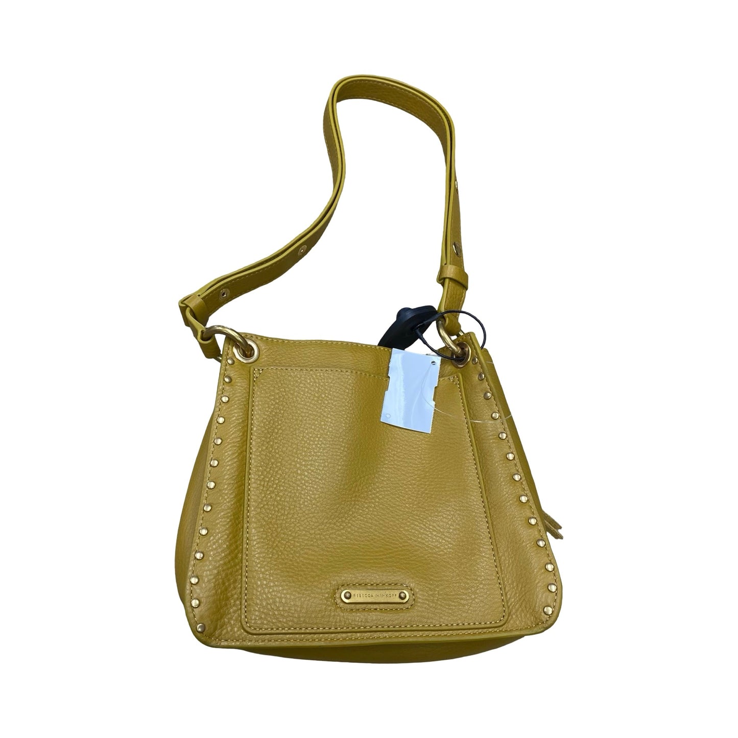 Handbag Designer By Rebecca Minkoff In Gold, Size:Small