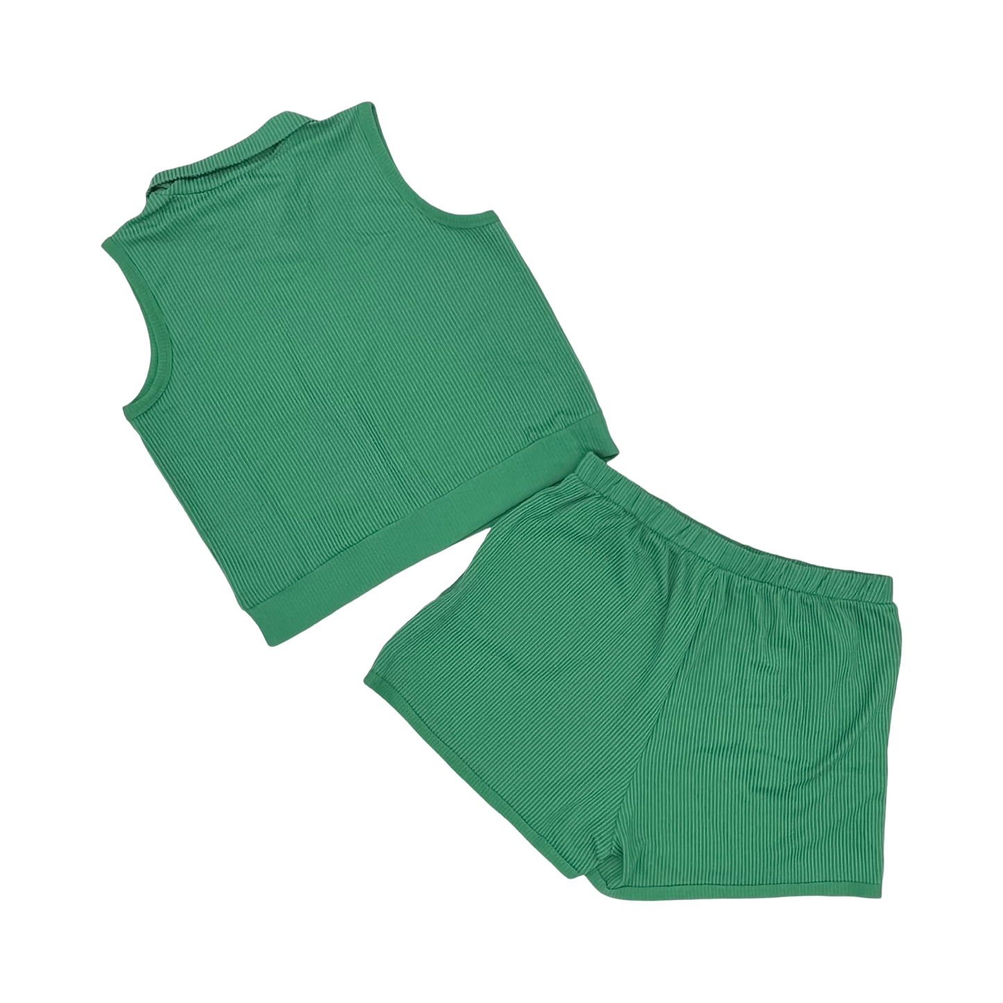 Shorts Set By Ps Kate In Green, Size:1X