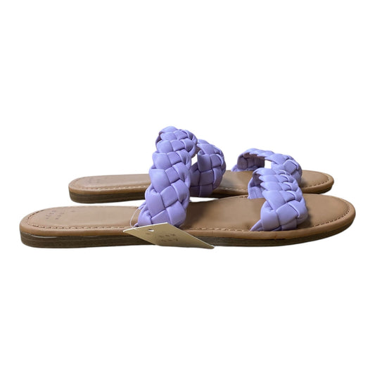 Sandals Flats By A New Day In Purple, Size:9