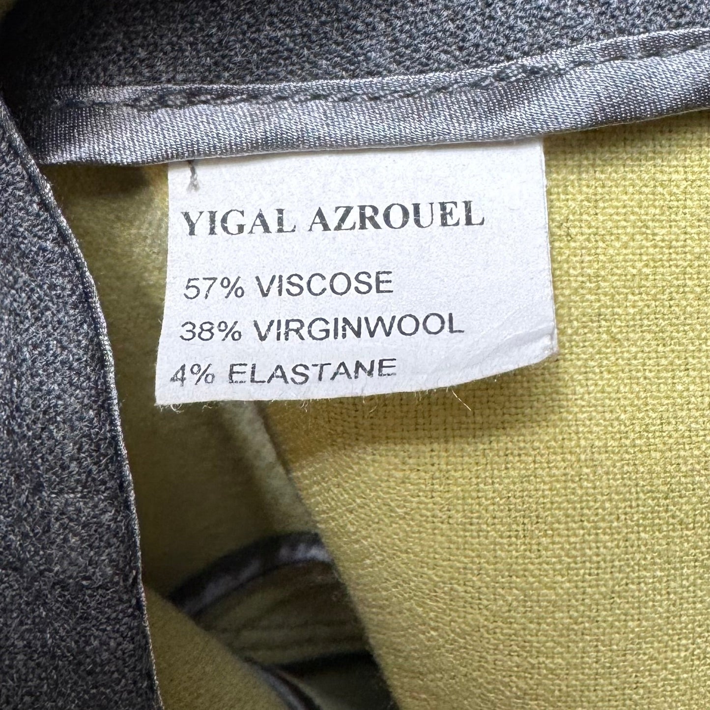 Structured Wool Blend Dress & Blazer Set 2pc By Yigal Azrouel In Grey, Size: 10