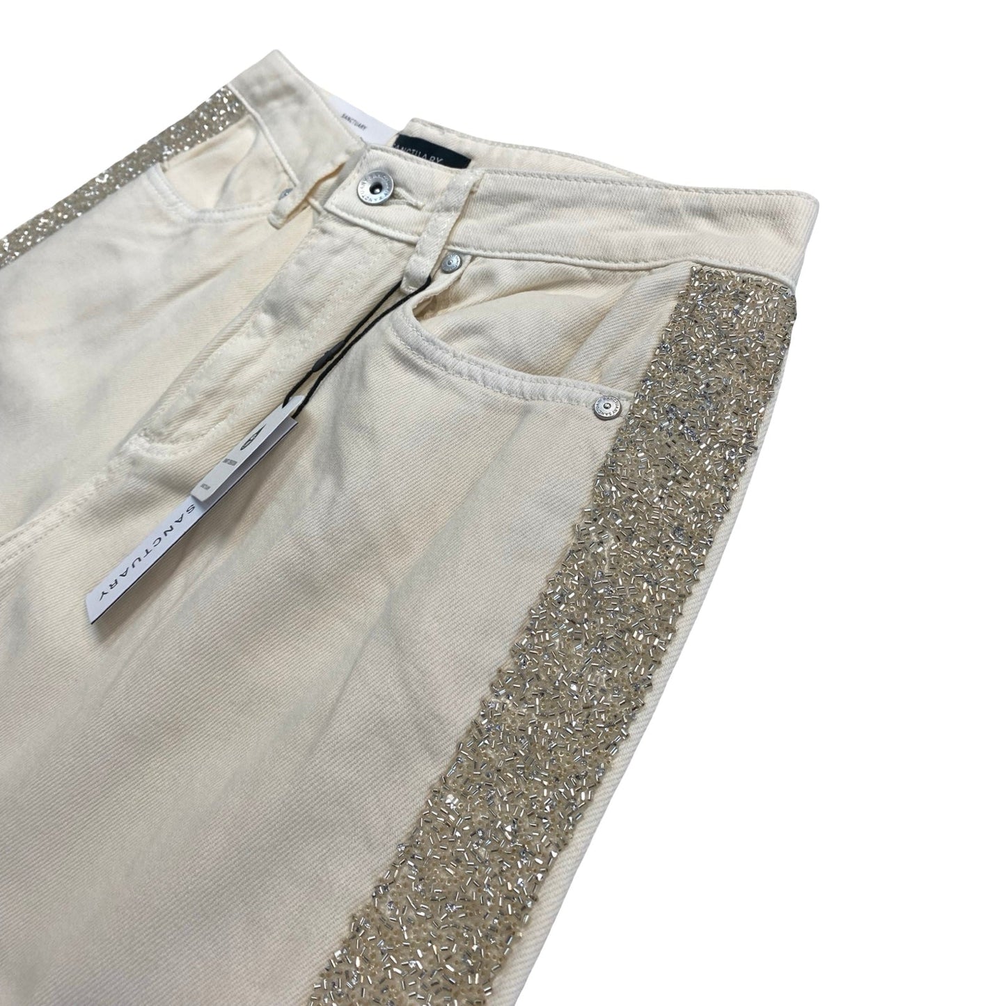 Jeans Straight By Sanctuary In Cream, Size:6