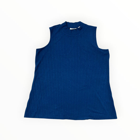 Top Sleeveless By Susan Graver In Teal, Size:Xl