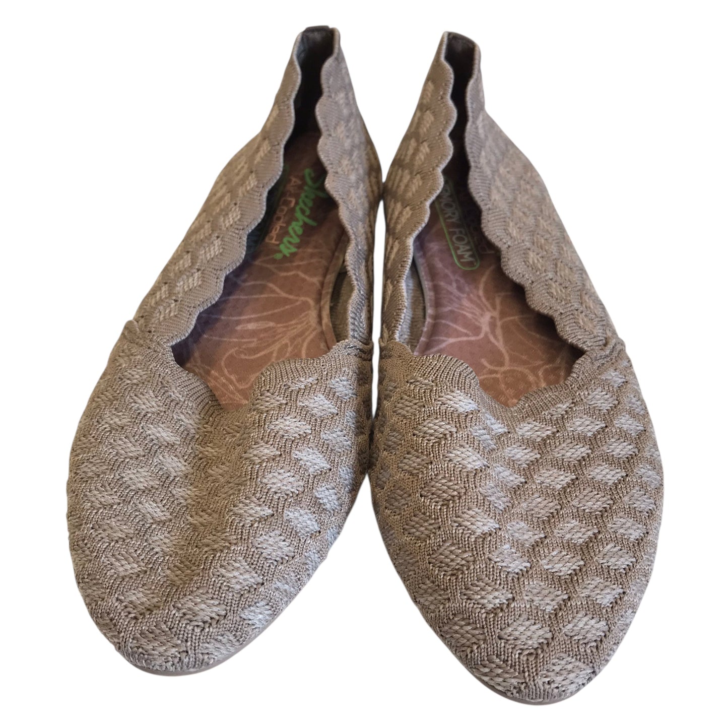 Shoes Flats By Skechers In Taupe, Size:6.5