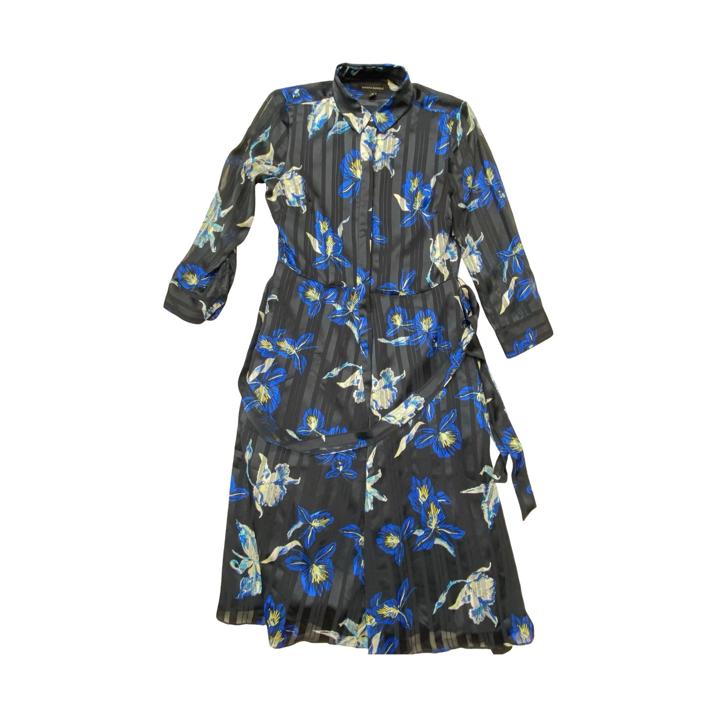 Dress Party Long By Banana Republic In Blue, Size:Xs