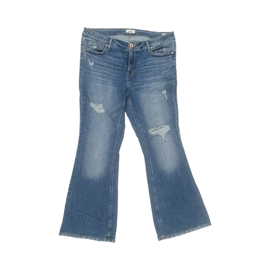 Jeans Boot Cut By Edgely In Blue Denim, Size:18W
