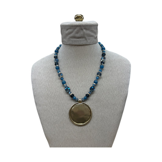 Necklace Pendant By Chicos In Gold