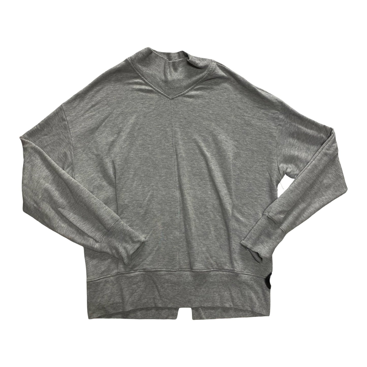 Athletic Top Ls Crewneck By Athleta In Grey, Size:M