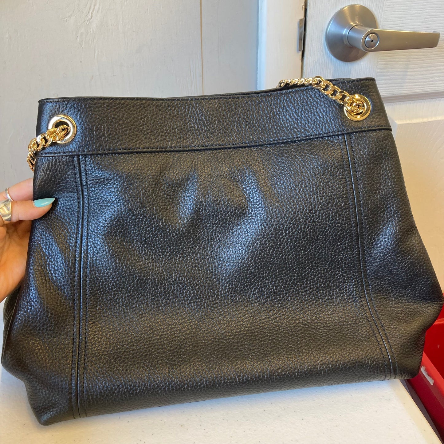 Handbag Designer By Michael Kors In Black, Size:Medium