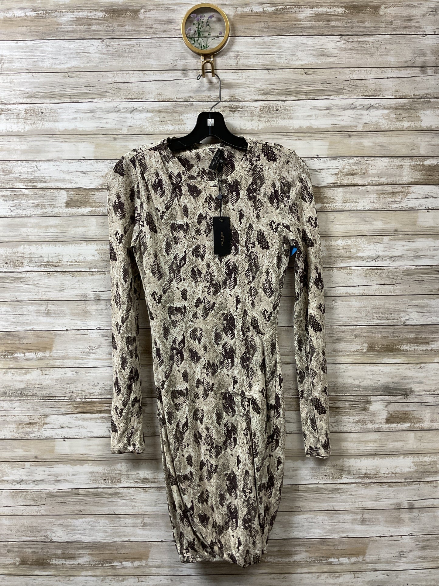 Dress Casual Midi By Rag And Bone In Brown & Green, Size:Xs