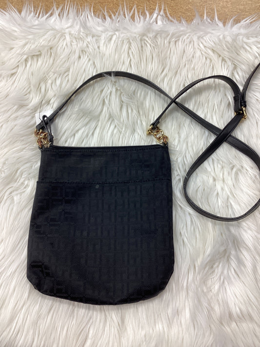 Handbag By Tommy Hilfiger In Black, Size:Medium