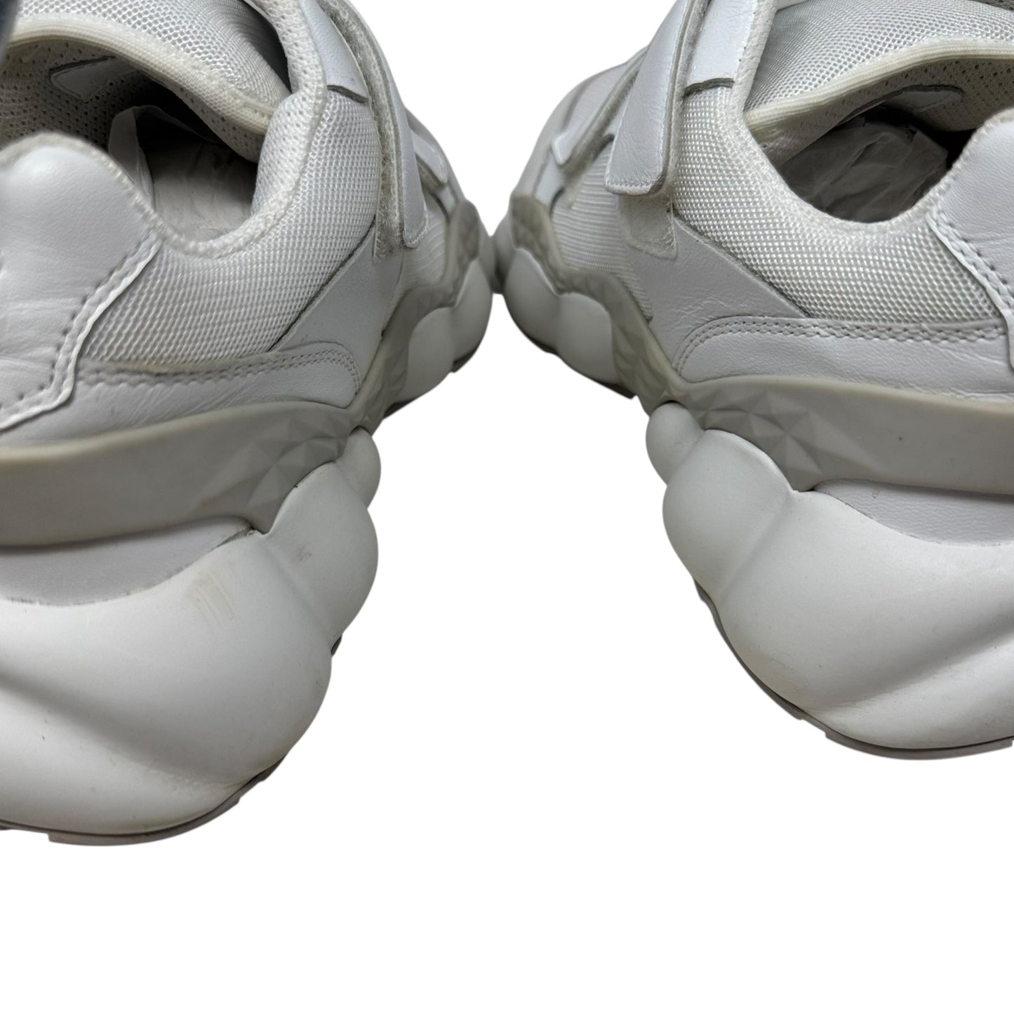 Himmel Low Top Velcro Sneakers Shoes Luxury Designer By Mcm In White, Size: 8 (38)