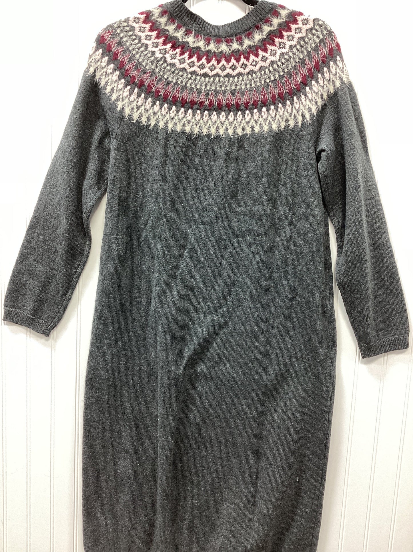 Dress Casual Maxi By J. Jill In Grey, Size:S