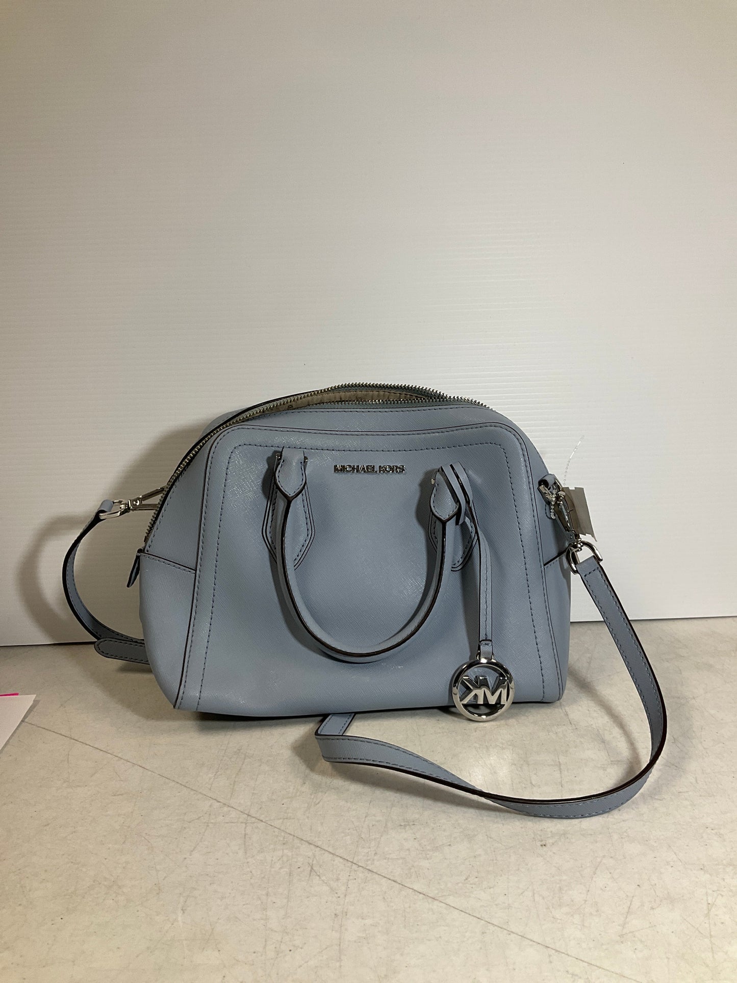 Crossbody Designer By Michael Kors In Blue, Size:Medium