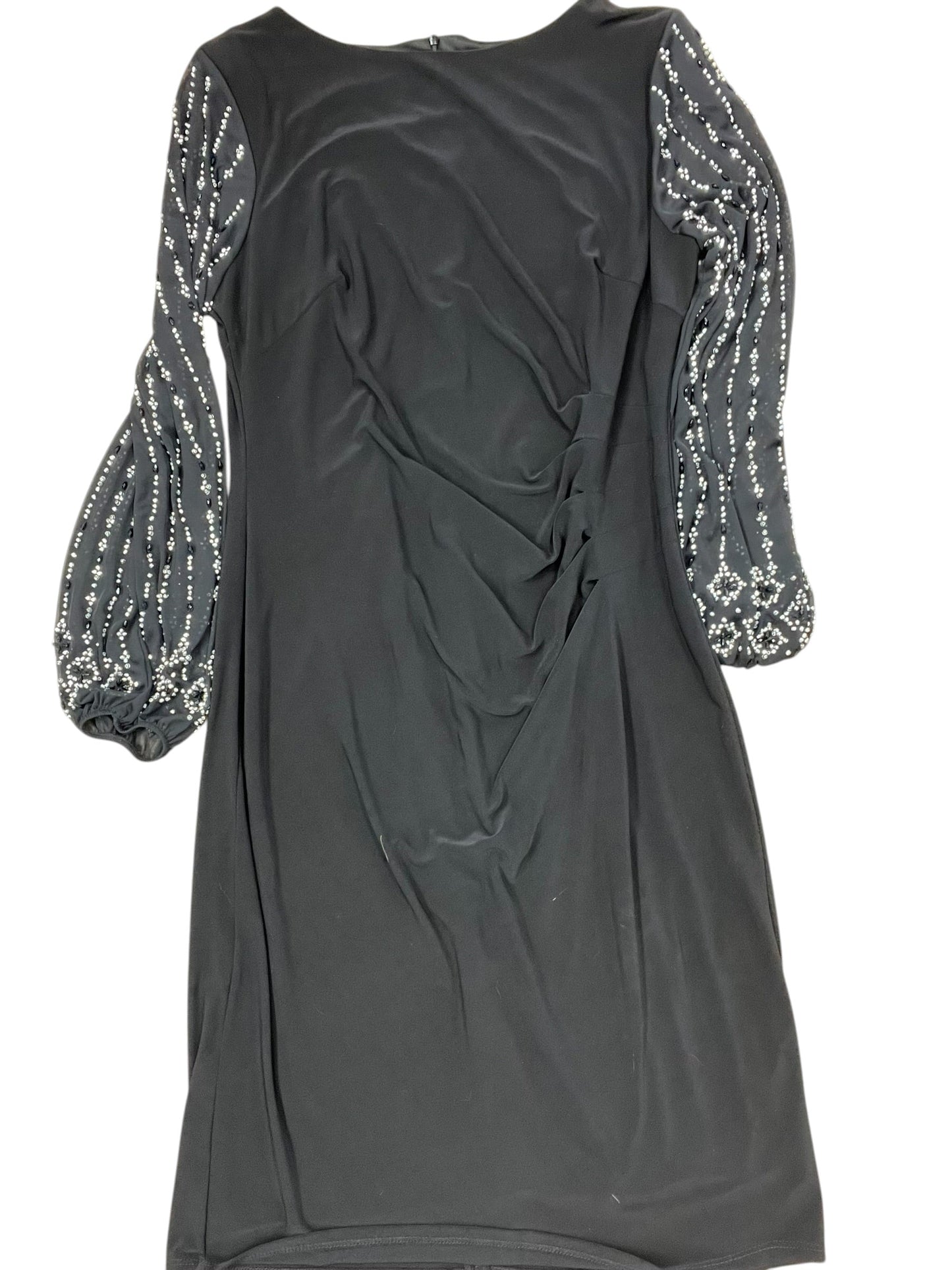 Dress Party Midi By Marina In Black, Size:Xl