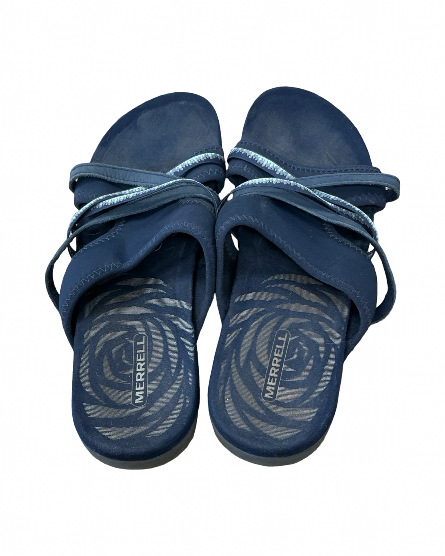 Sandals Flats By Merrell In Blue, Size:10