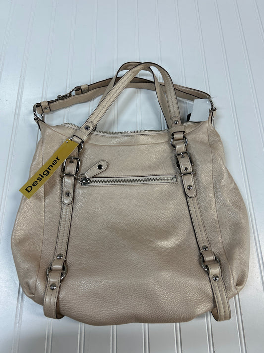 Handbag Designer By Coach In Cream, Size:Large