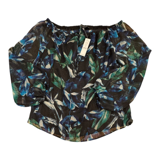 Top Ls By White House Black Market In Blue & Green, Size:S