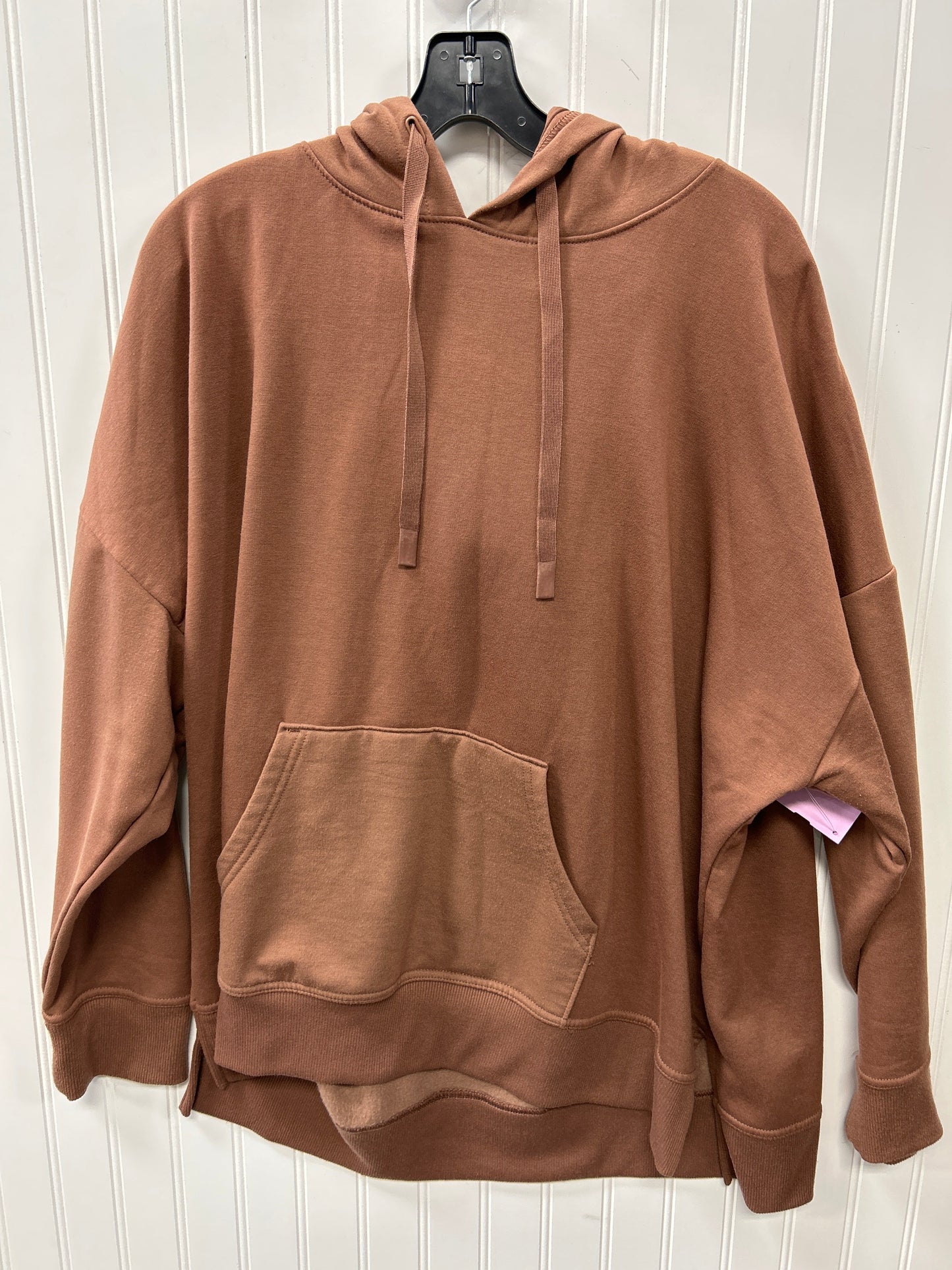 Sweatshirt Hoodie By Athletic Works In Brown, Size:2X