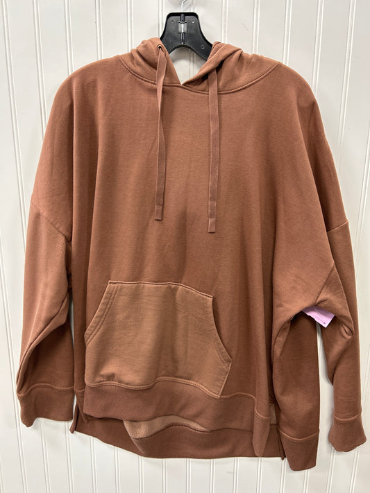 Sweatshirt Hoodie By Athletic Works In Brown, Size:2X