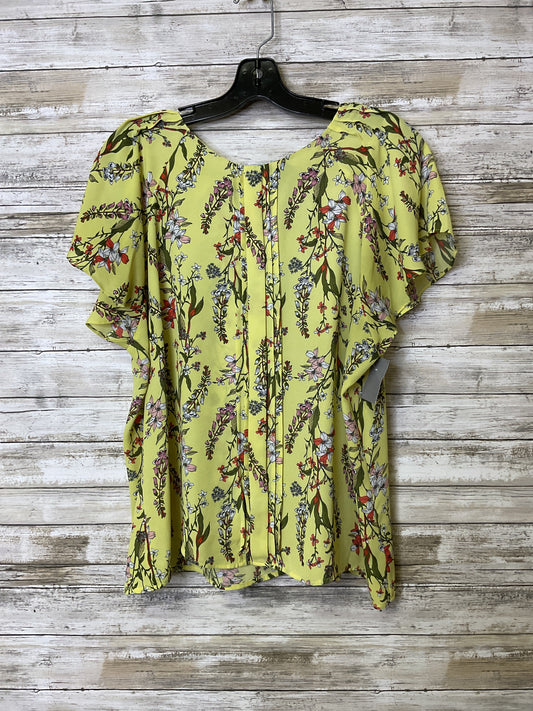 Top Ss By Worthington In Yellow, Size:Xxl