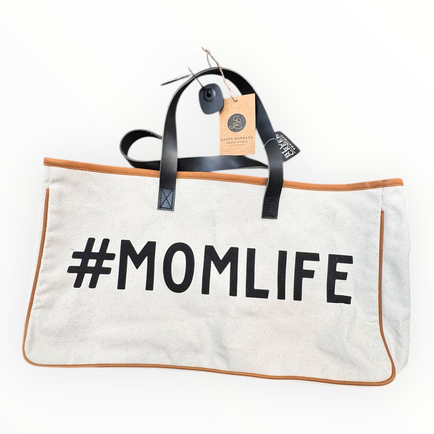 Tote By Clothes Mentor In Black & Cream, Size:Large