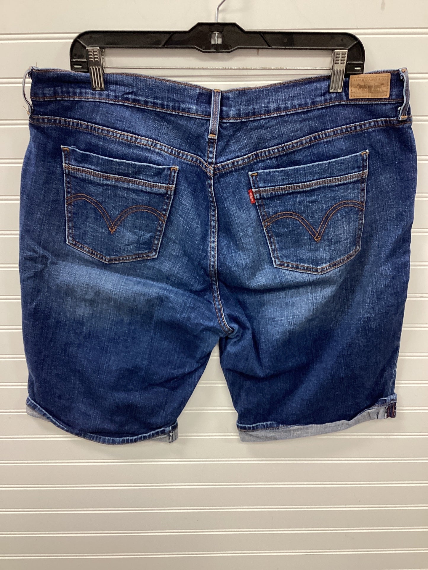 Shorts By Levis In Blue Denim, Size:16