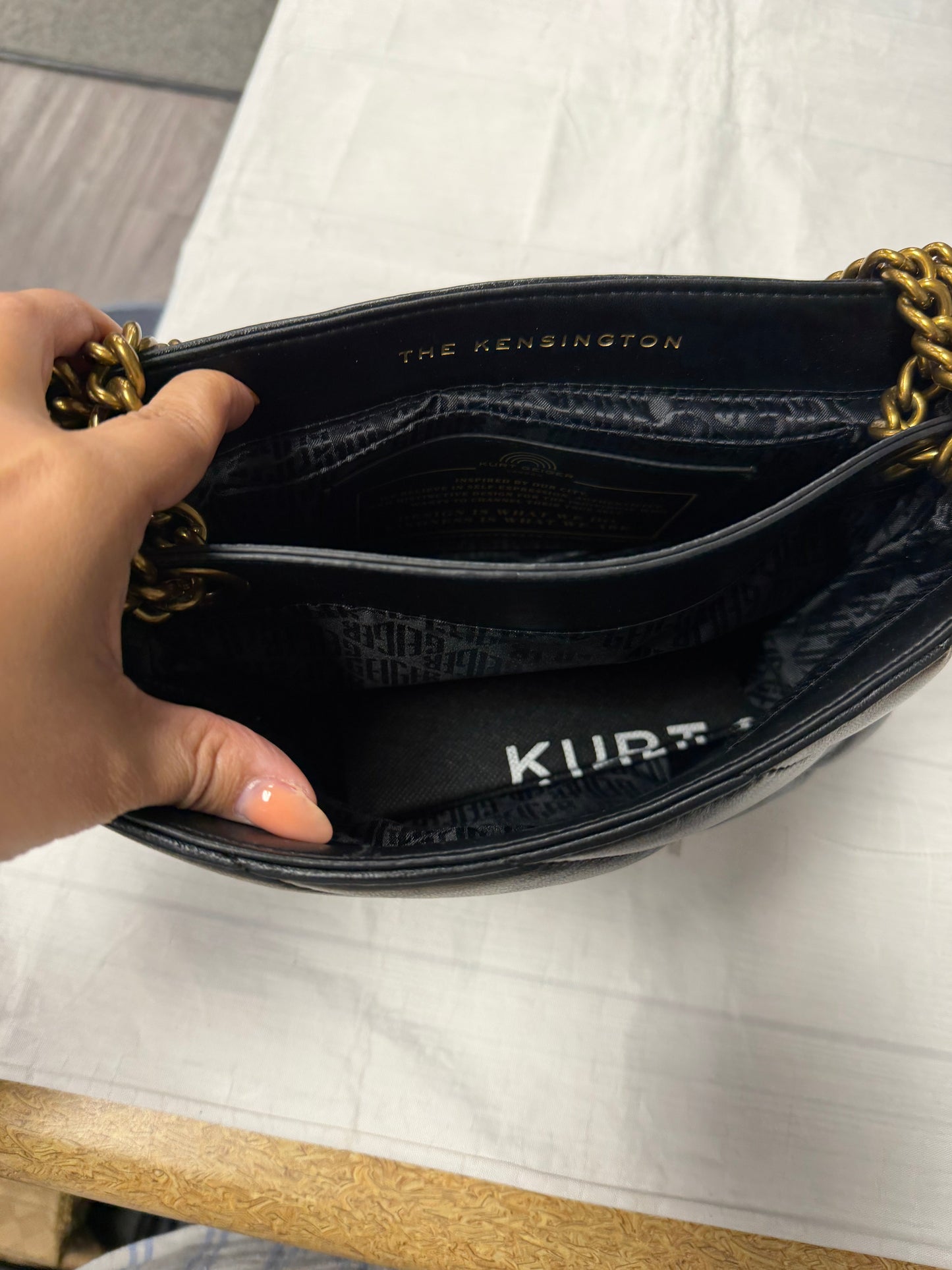 Handbag By Kurt Geiger London In Black, Size:Medium