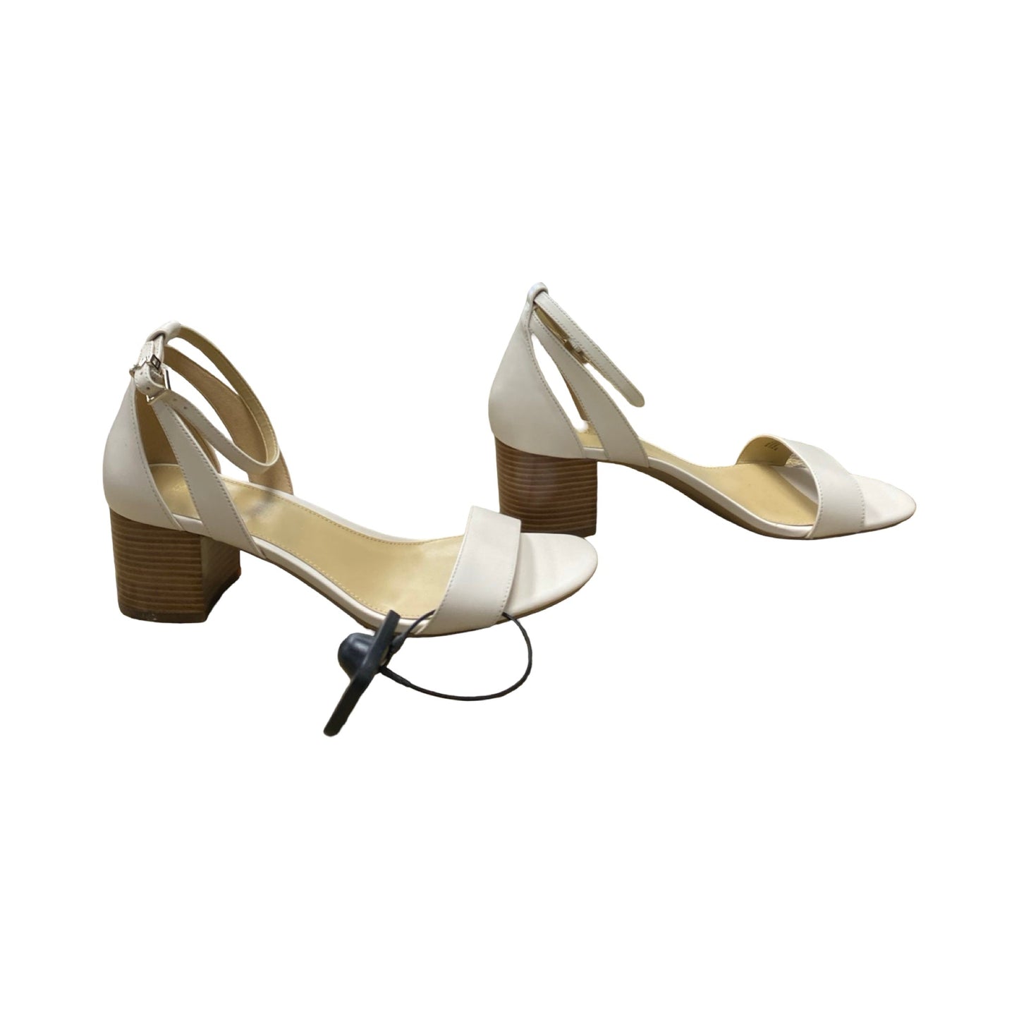 Sandals Heels Block By Michael By Michael Kors In Cream, Size:8