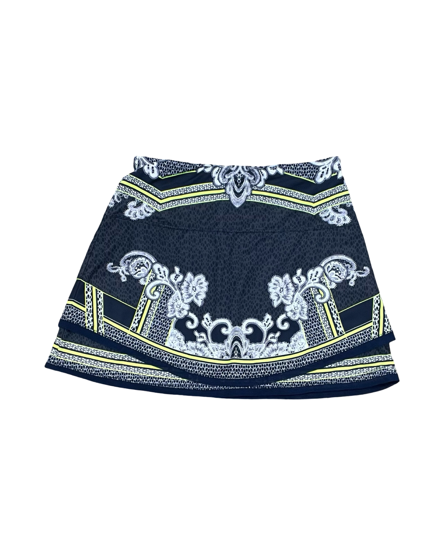 Skort By Lucky In Love In Blue & Yellow, Size:Xs