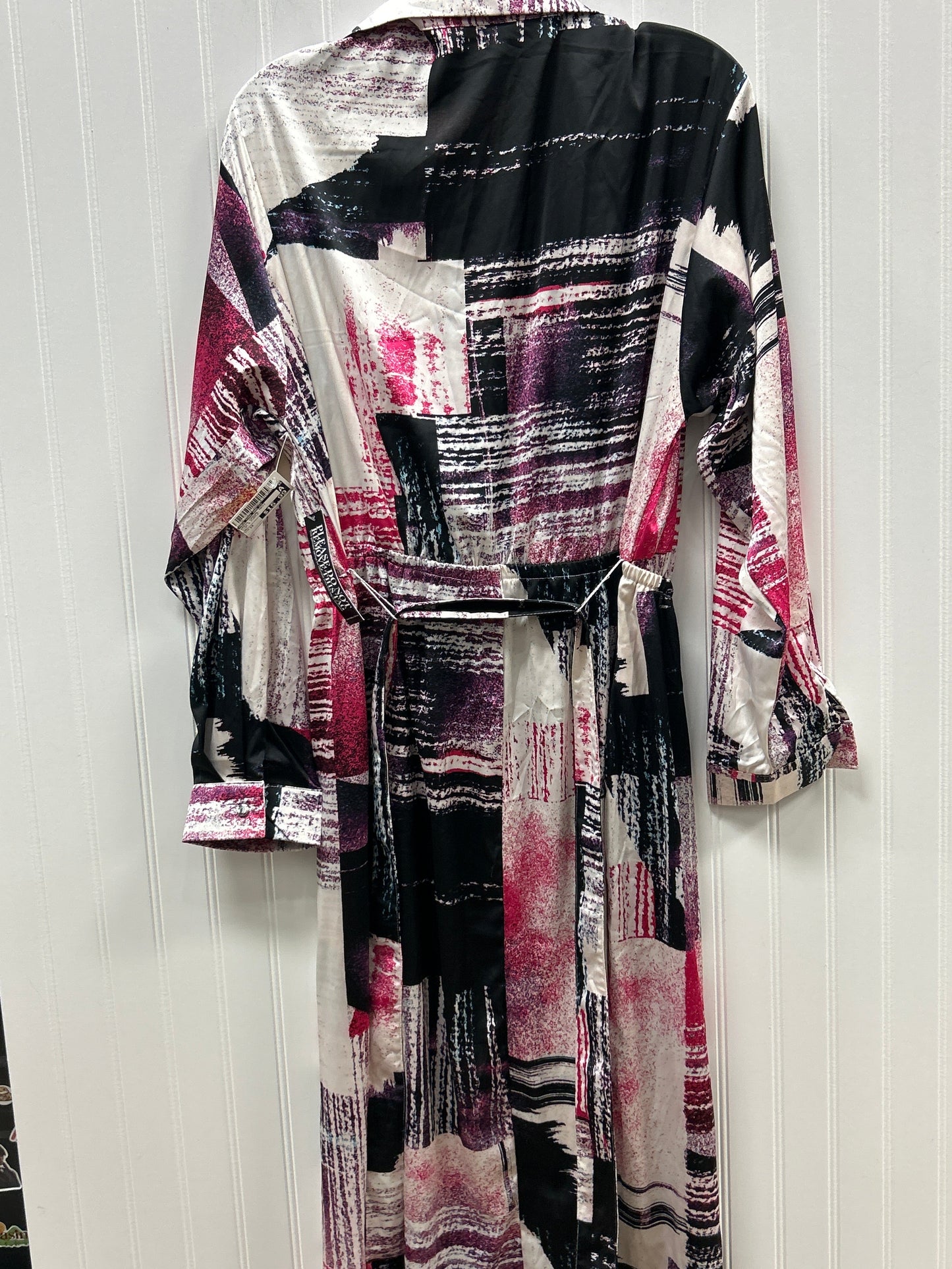 Dress Casual Maxi By New York And Co In Pink & Purple, Size:1X