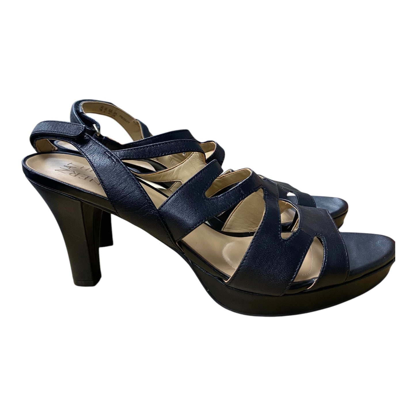 Sandals Heels Block By Naturalizer In Black, Size:11