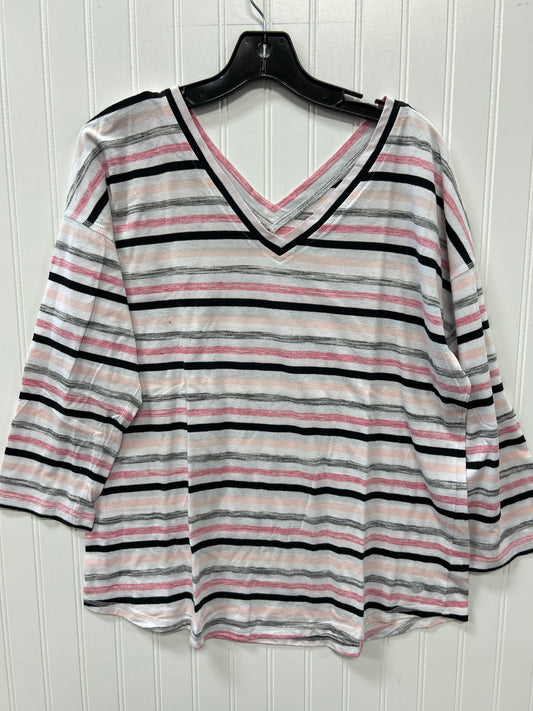 Top Ls By Talbots In Striped Pattern, Size:Xl