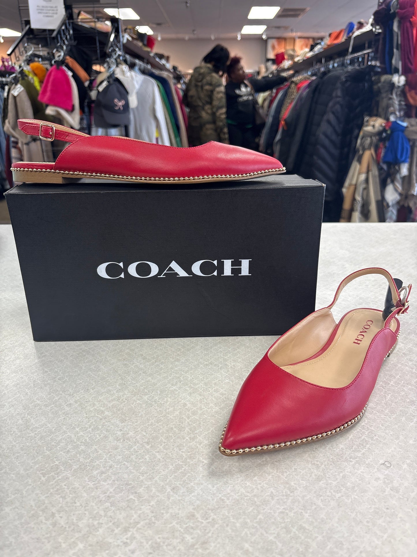 Shoes Designer By Coach In Red, Size:8.5