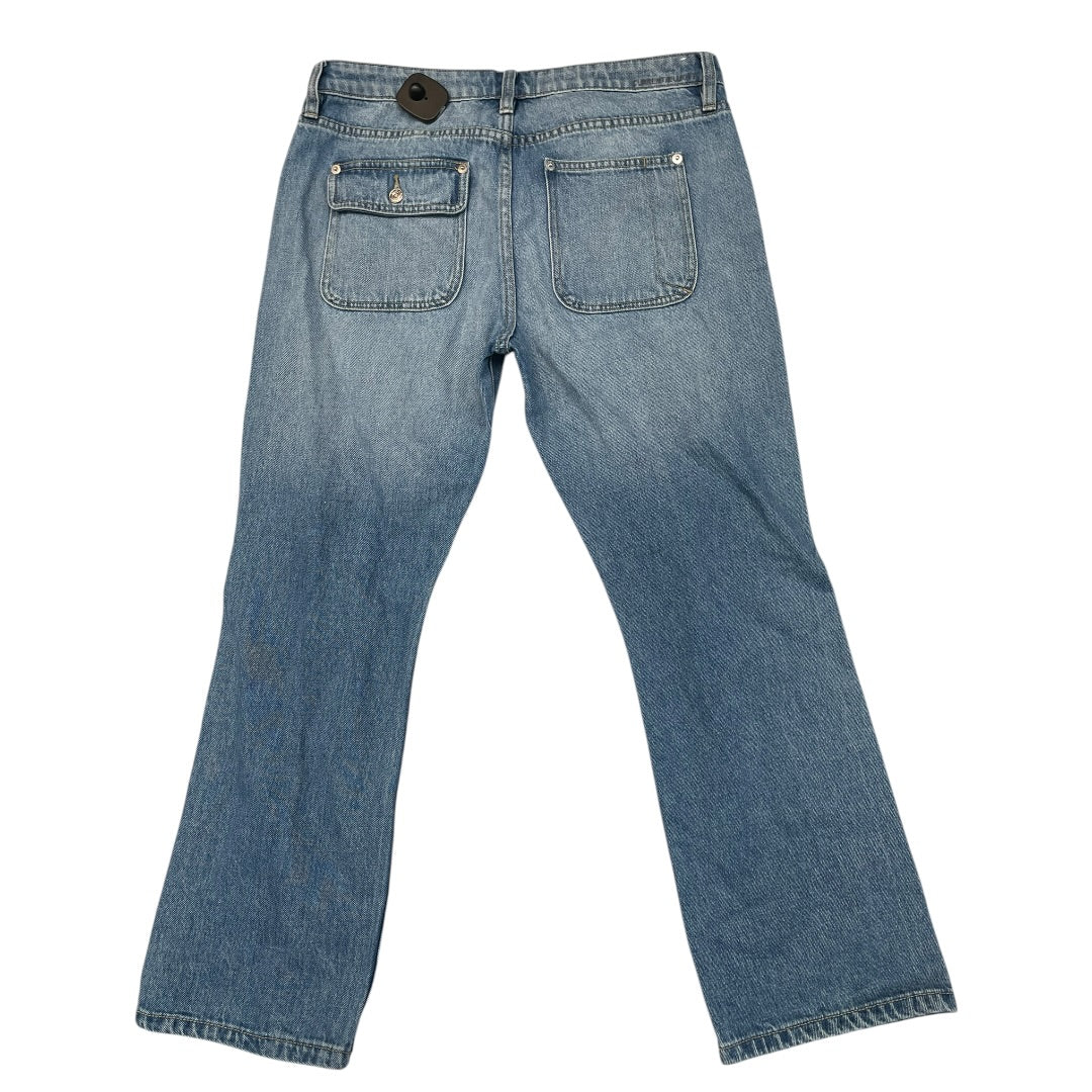 Jeans Straight By Current/Elliott In Blue Denim, Size:8