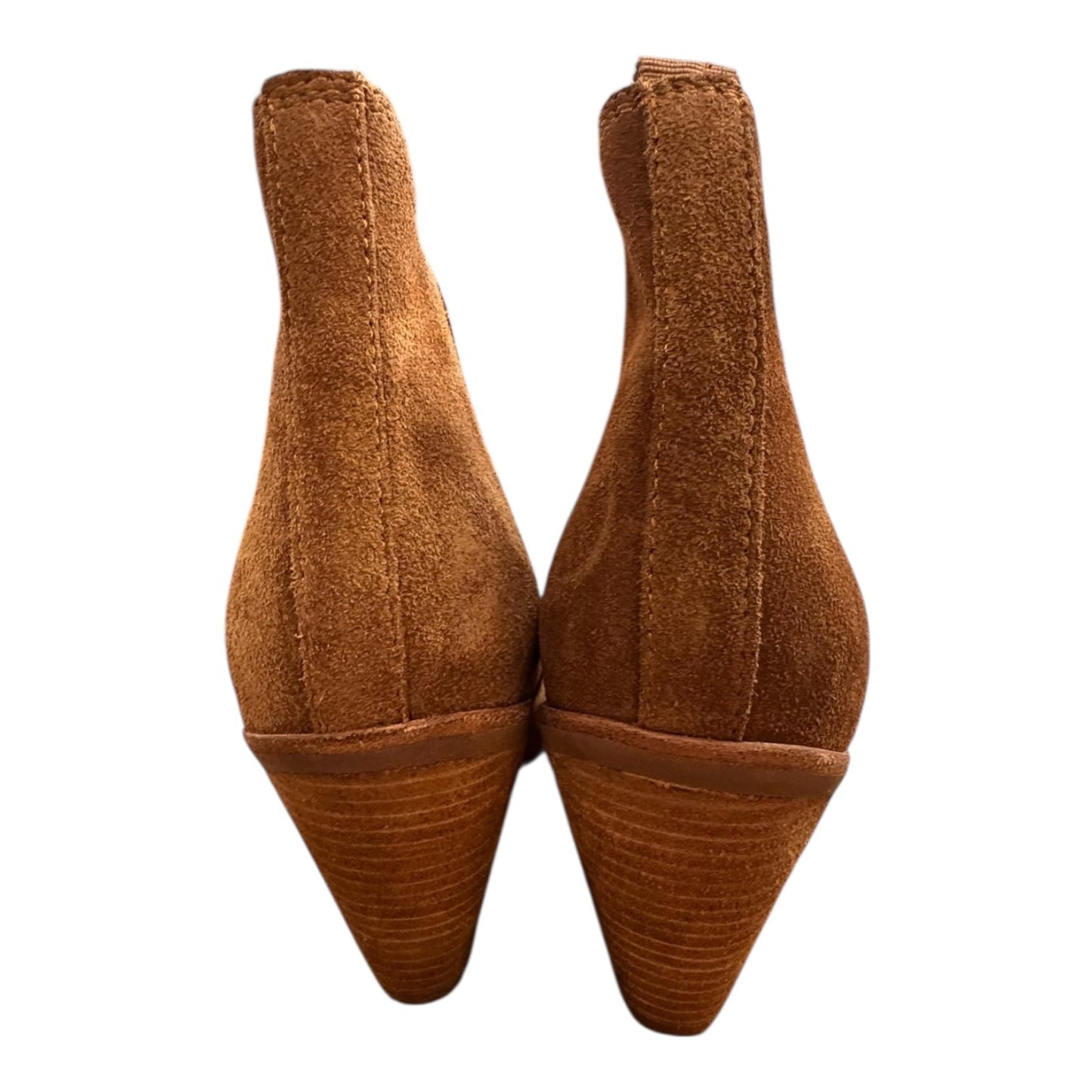 Boots Ankle Heels By Jeffery Campbell In Brown, Size:7.5