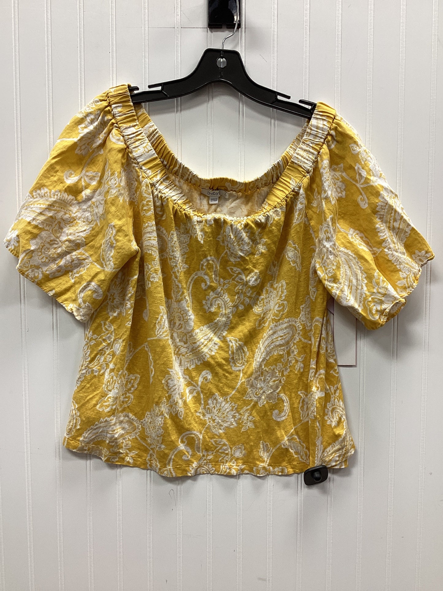 Top Ss By Chicos In Yellow, Size:L
