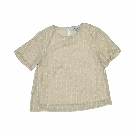 Blouse Ss By Polagram In Cream, Size:M