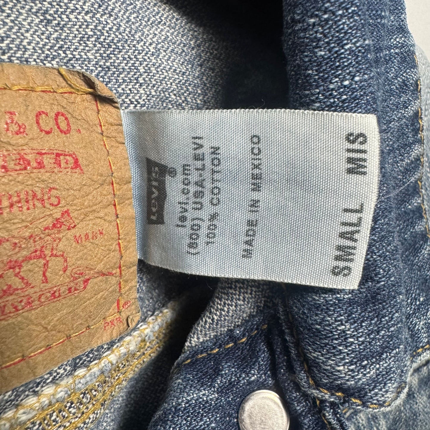 True Vintage Jacket Denim By Levis In Blue Denim, Size: S