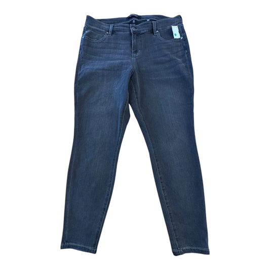 Jeans Boot Cut By Liverpool In Black Denim, Size:16