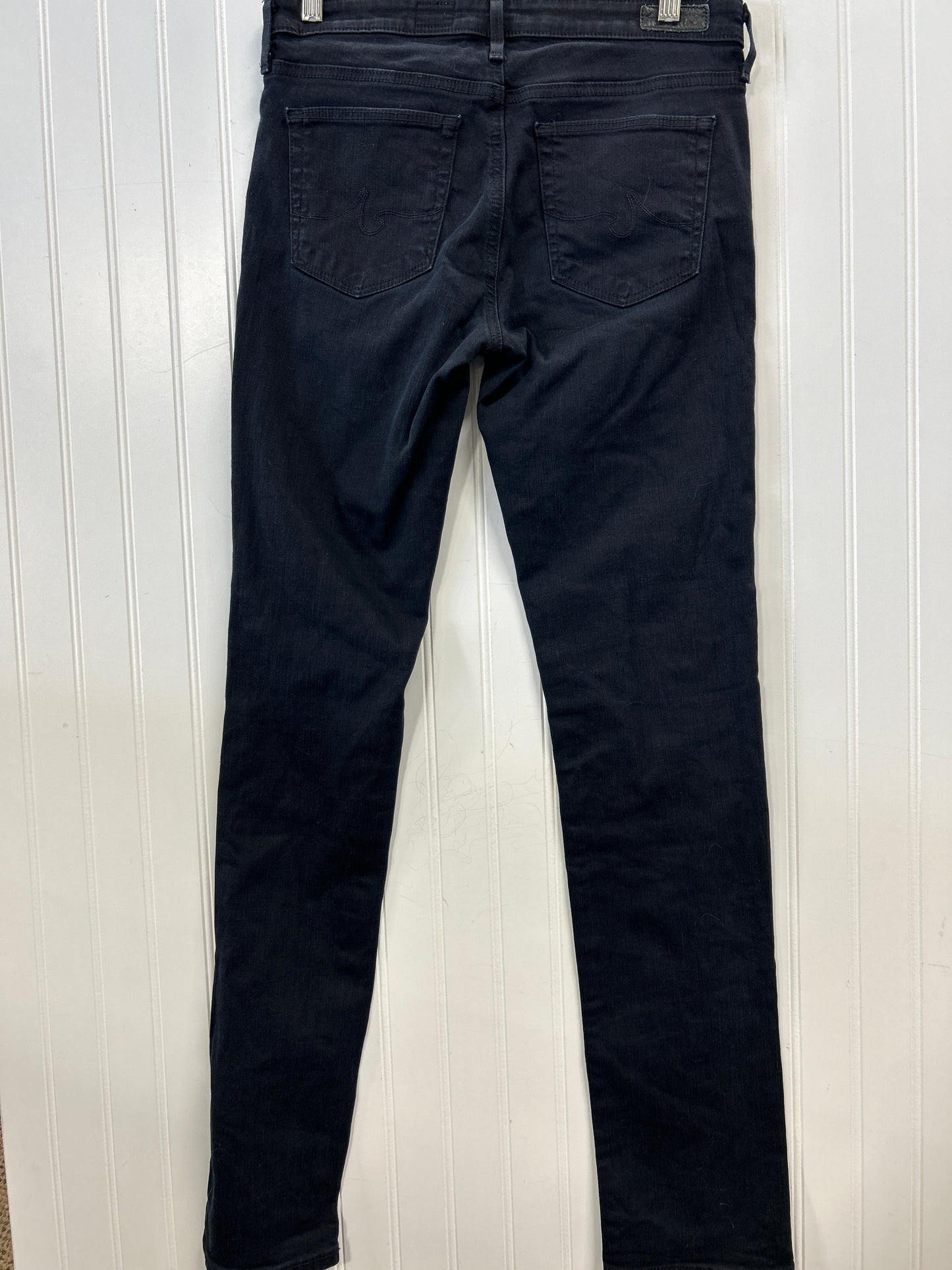Jeans Straight By Adriano Goldschmied In Black Denim, Size:6