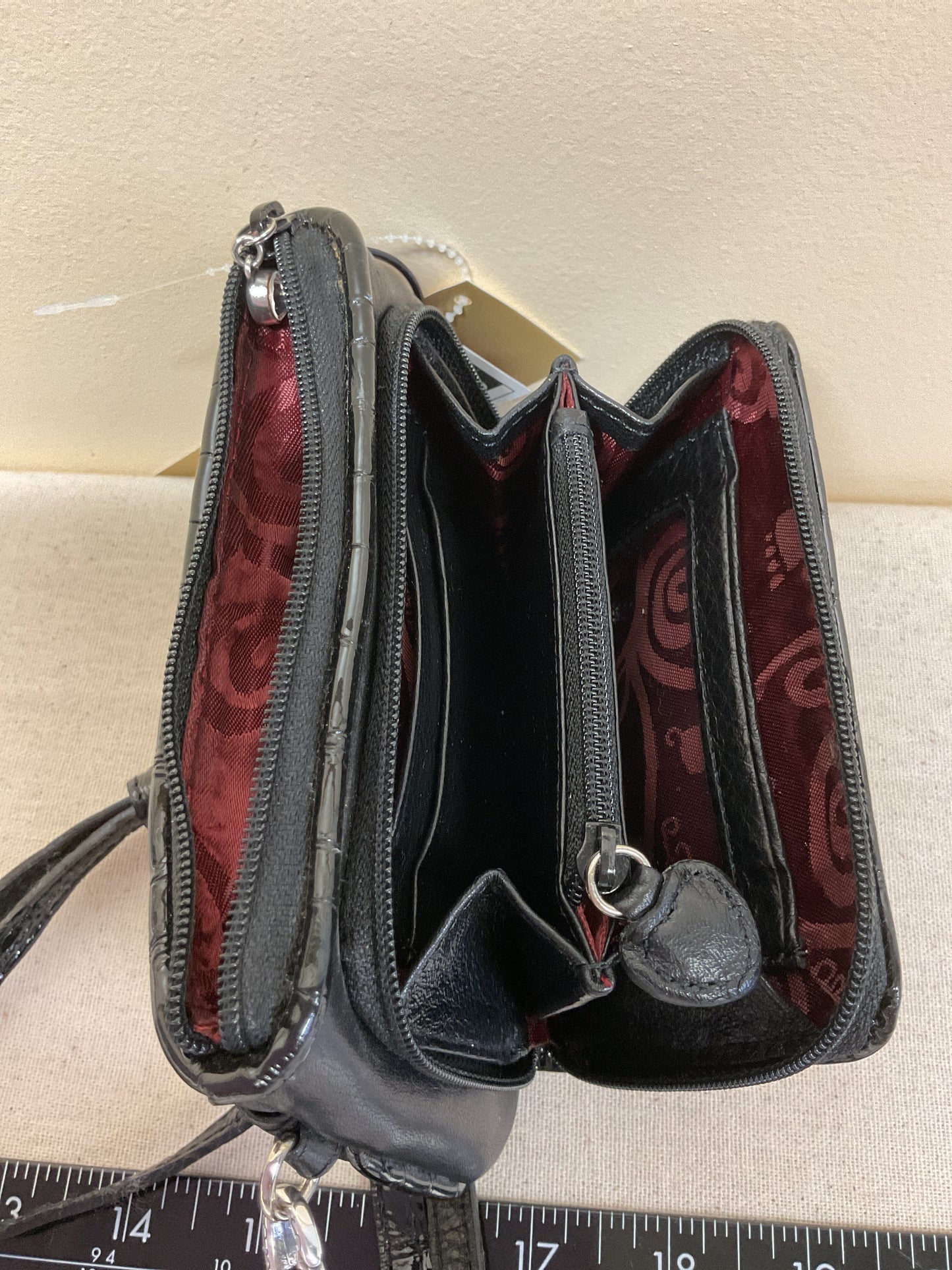 Crossbody Leather By Brighton In Black, Size:Medium