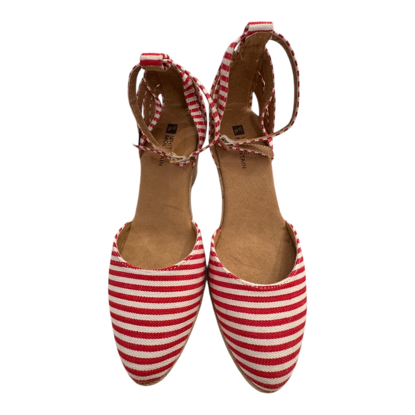 Shoes Heels Wedge By White Mountain In Red & White, Size:6