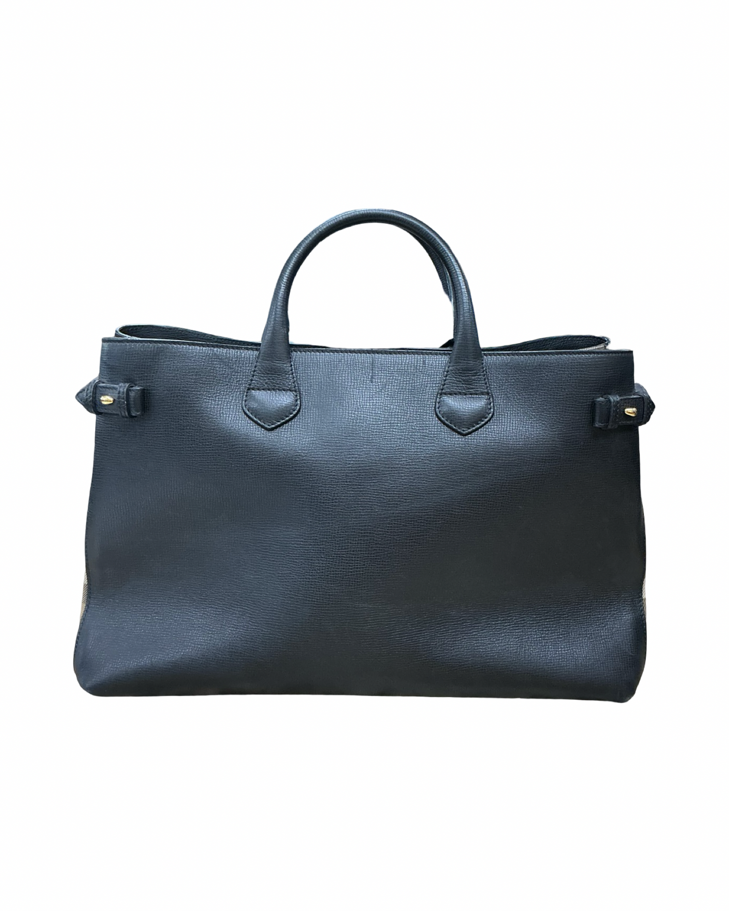 Handbag Luxury Designer By Burberry In Black, Size:Large