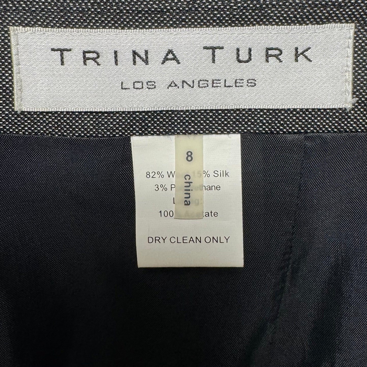 Wool and Silk Skirt Mini & Short By Trina Turk In Grey, Size: 8