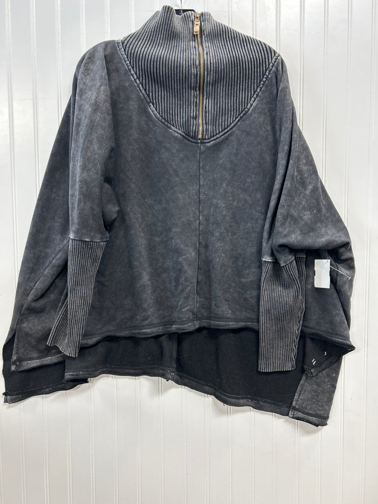 Sweatshirt Collar By Bke In Grey, Size:Osfm
