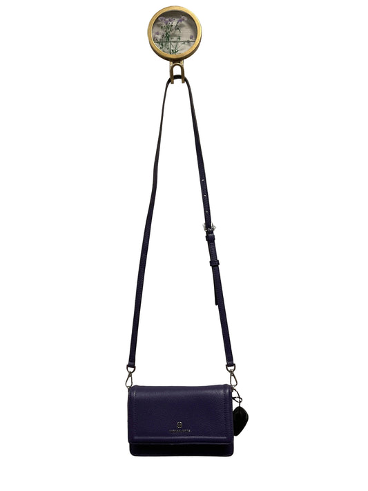 Crossbody Designer By Michael Kors In Purple, Size:Small