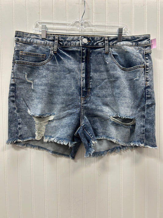 Shorts By Sneak Peek In Blue Denim, Size:3X NWT