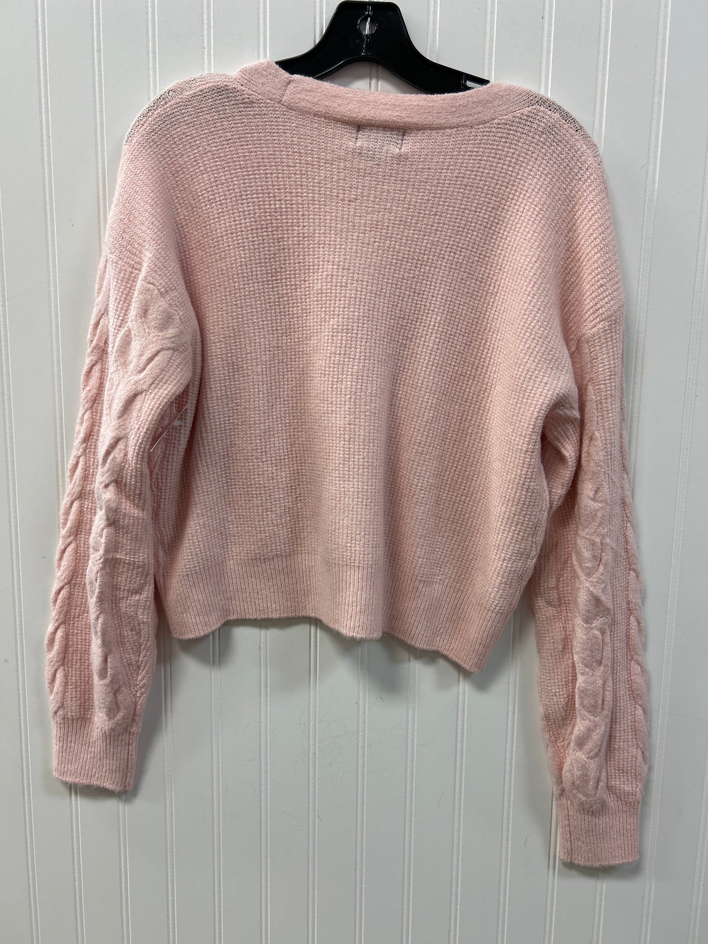 Sweater Cardigan By Cmc In Pink, Size:M