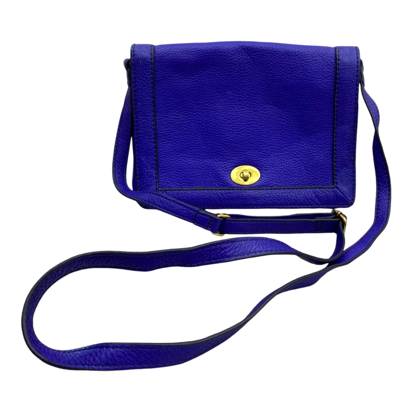 Crossbody Leather By J. Crew In Purple, Size:Small