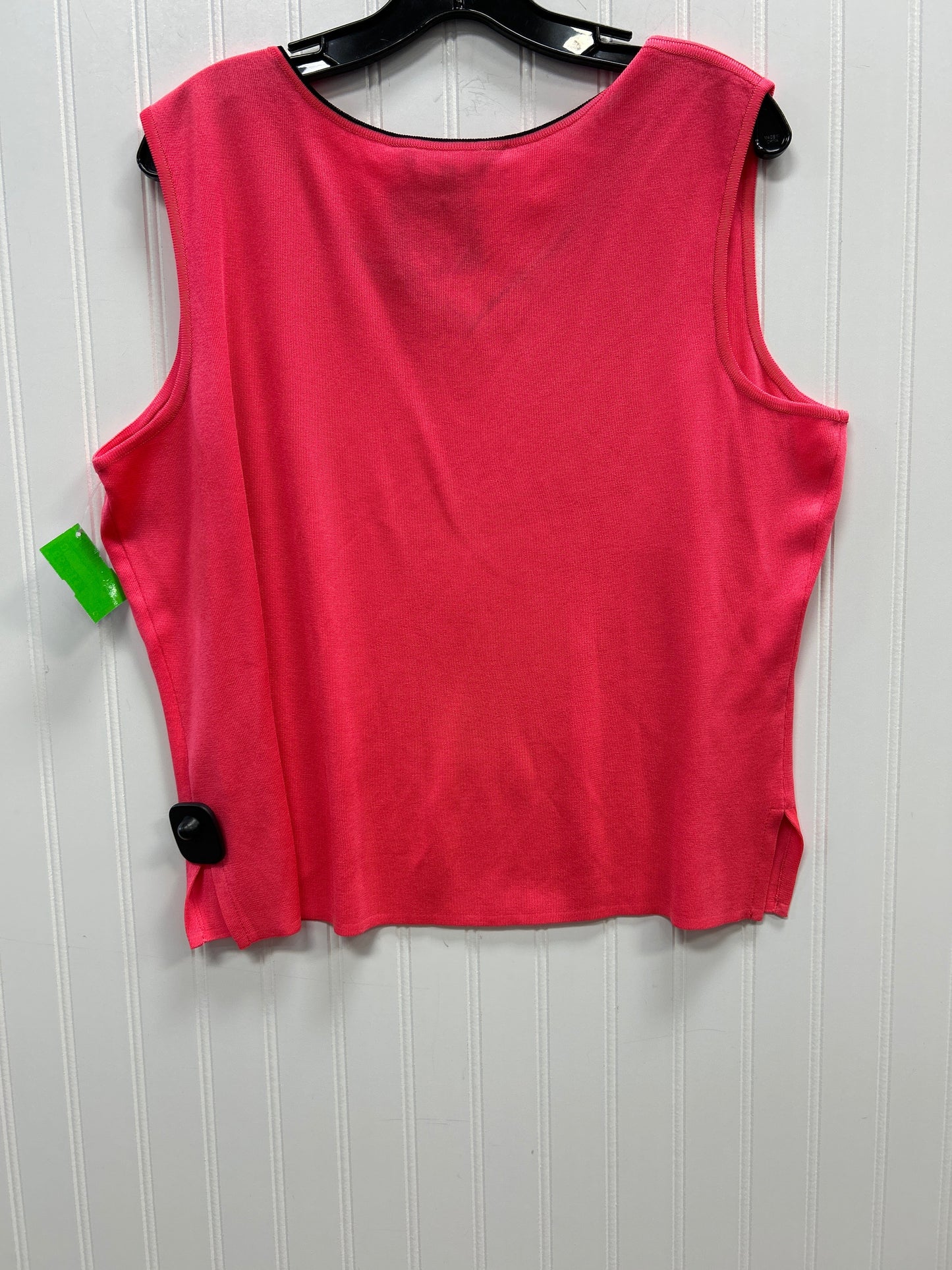 Top Sleeveless By Ming Wang In Pink, Size:Xl